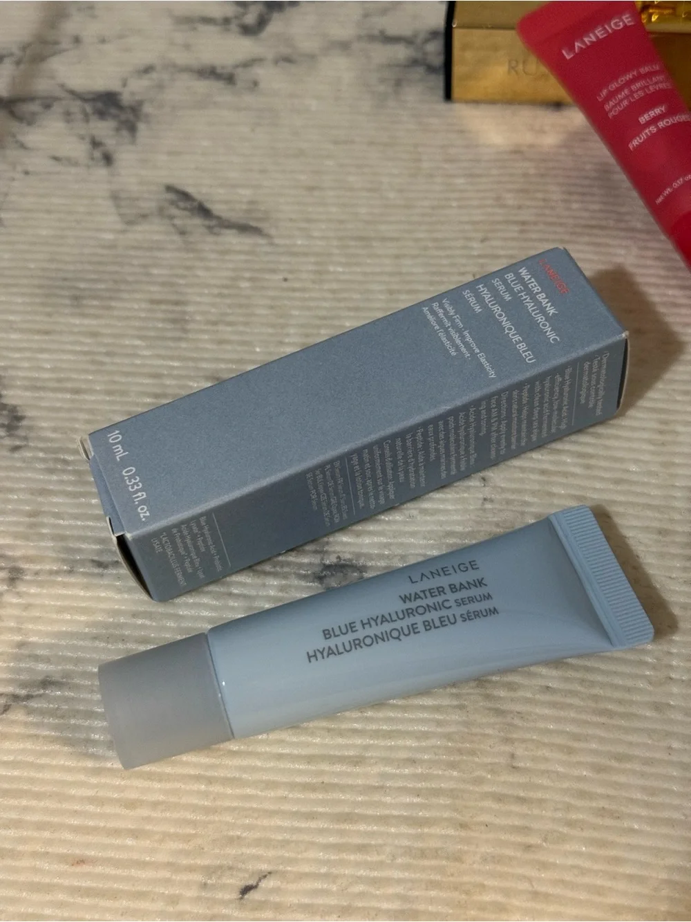 Laneige Berry Lip Glowy Balm & Water Bank Hyaluronic Serum